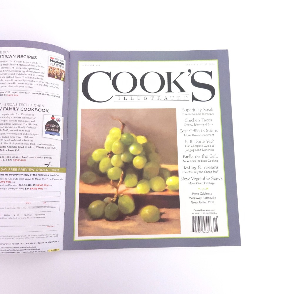 2016 Cook's Illustrated Cooking Magazine Back Issues Lot of 6 Complete Year - Picture 7 of 16